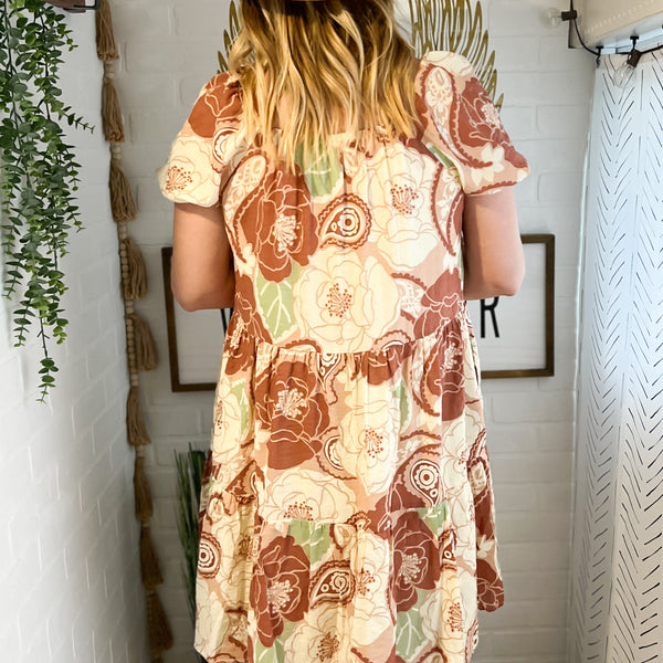 Honee Floral Tiered Dress