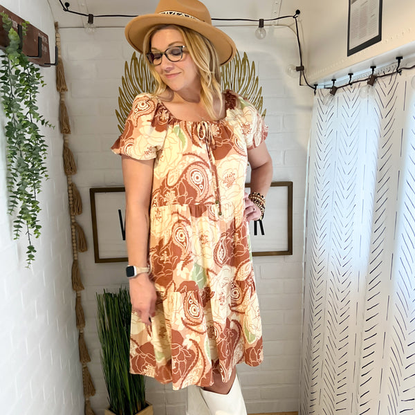Honee Floral Tiered Dress