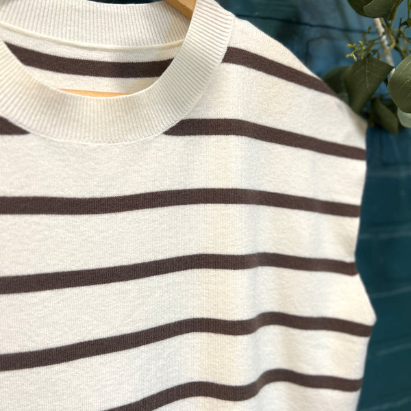 Kristin Striped Crewneck Sweater