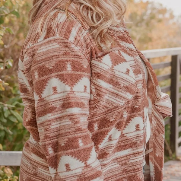 Arizona Aztec Shacket - CURVY