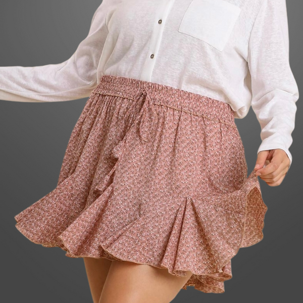 Korrie Floral Skirt - CURVY