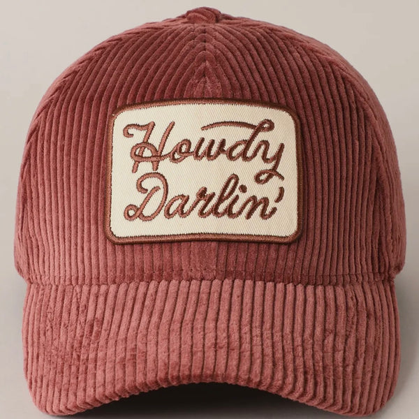 Howdy Darlin' Corduroy Hat