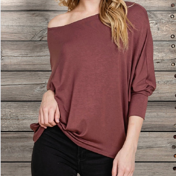 Zoey Boatneck Top
