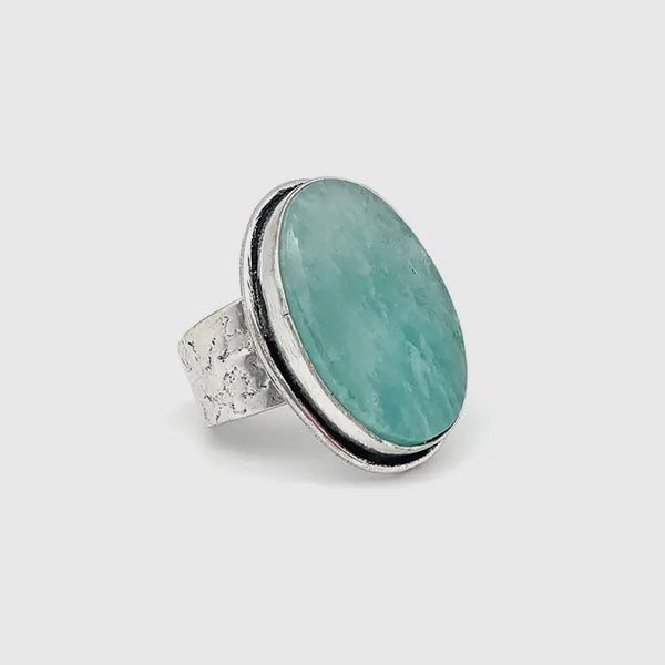 Amazonite Stone Ring