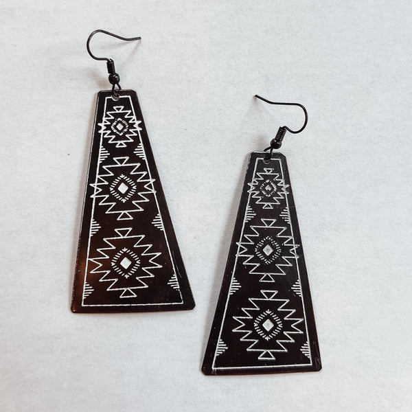 Aztec Trapezoid Earrings