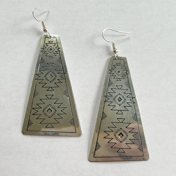 Aztec Trapezoid Earrings