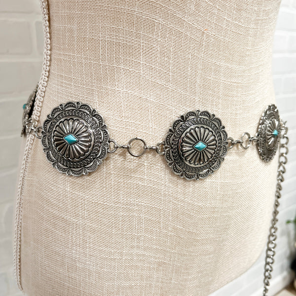 Silver Concho Belt