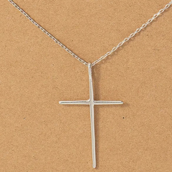 Silver Cross Necklace