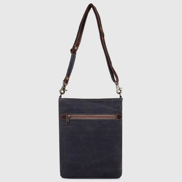 Aztec Leather/Canvas Large Crossbody