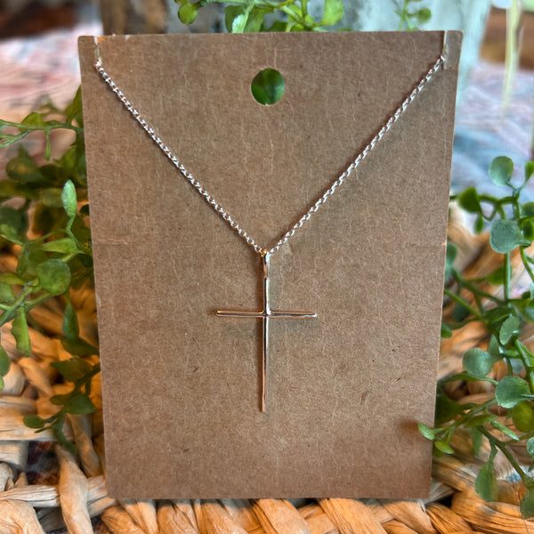 Silver Cross Necklace