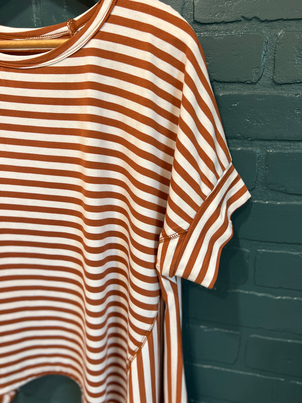 Georgie Striped Crewneck Top