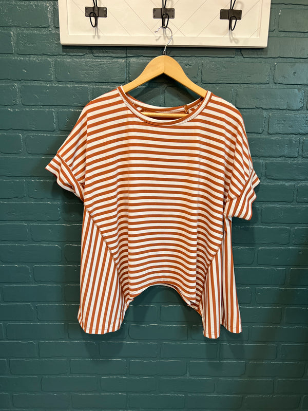 Georgie Striped Crewneck Top