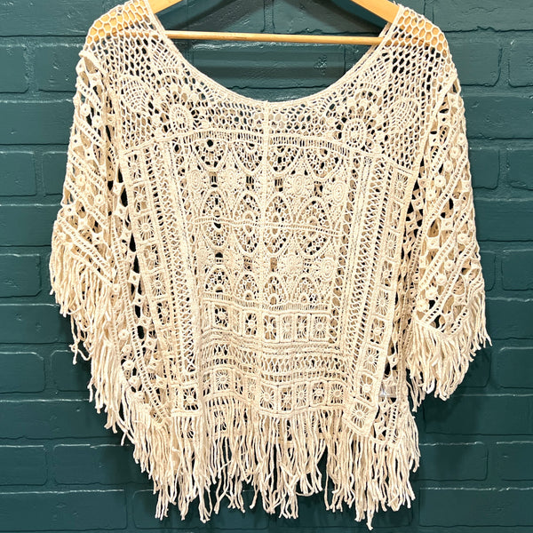 Adeline Crochet Fringe Top