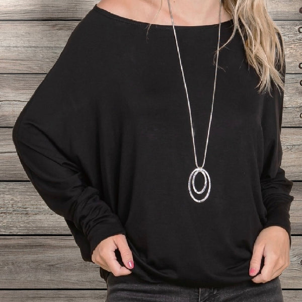 Zoey Boatneck Top-Curvy