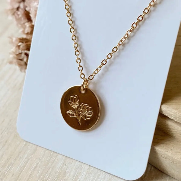 Bluebell Gold Circle Necklace