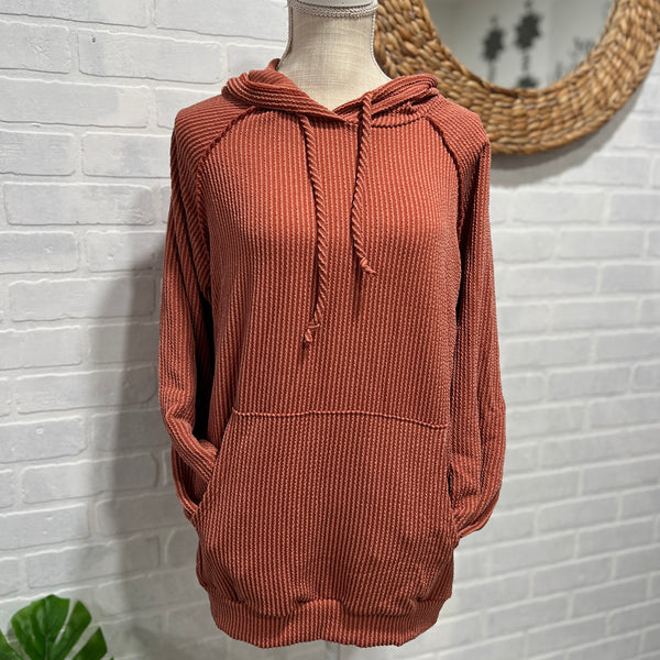 Josie Ribbed Hoodie