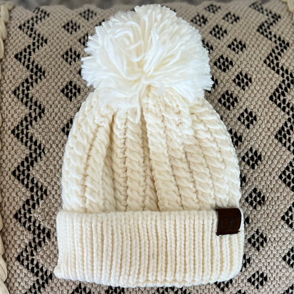 Knit Pom Beanie