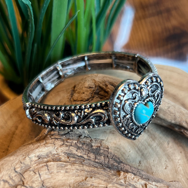 Turquoise Heart Bracelet