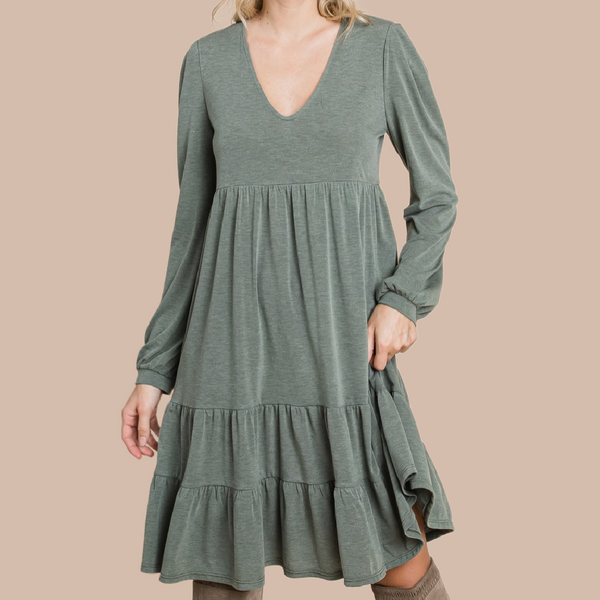 Jocelyn Tiered Dress-CURVY