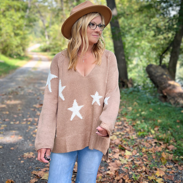 Starry Eyed Vneck Sweater