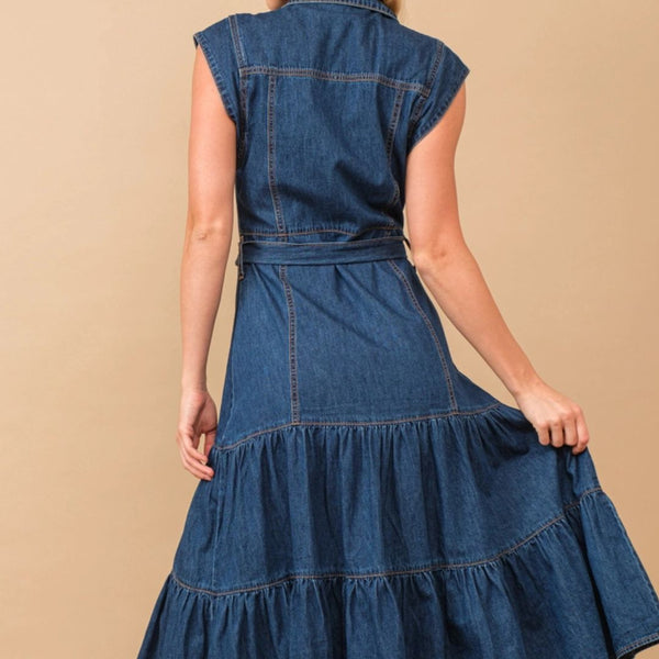 Turn It Loose Denim Dress