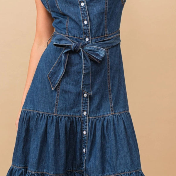 Turn It Loose Denim Dress