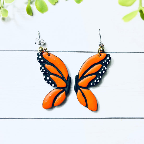 Butterfly Clay Earrings