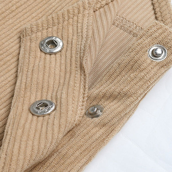 Morgan Corduroy Overall Dress