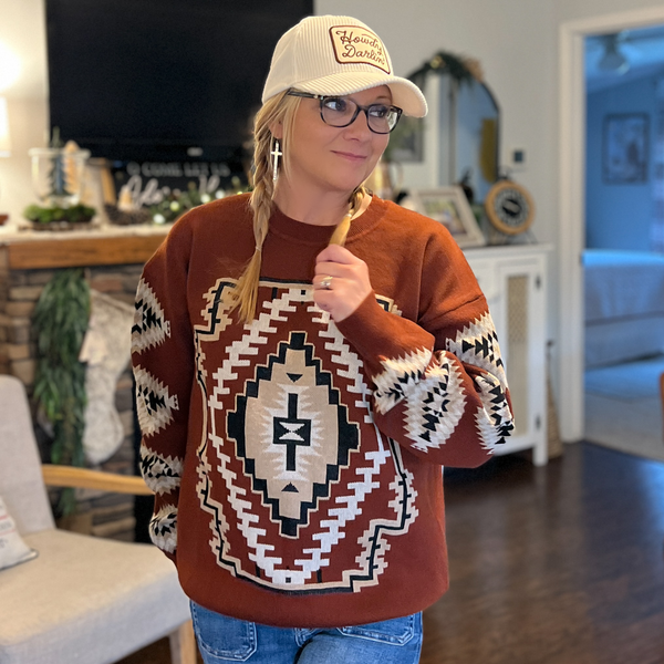 Nightfall Aztec Sweater