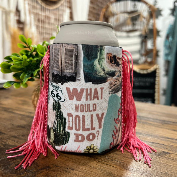 What Would Dolly Do Fringe Can Cooler